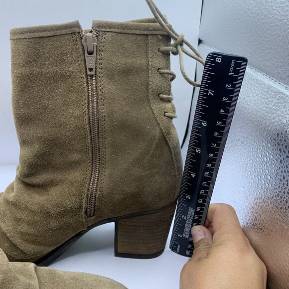 Bos. & Co. BARLOW Suede Leather Heeled Boots Slouchy size 40 US 9 D20 - Picture 6 of 9